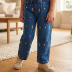 Girls Embroidered Pants
